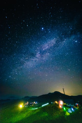 四国カルストの星空