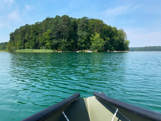Baden am Stechlinsee in Neuglobsow in Brandenburg am 09.08.2020.