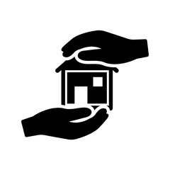 Real Estate Support Icon. Home Insurance Icon