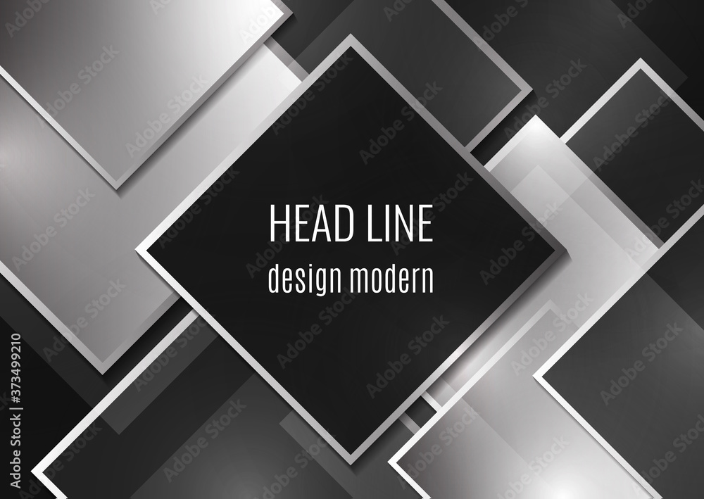 Aufkleber overlapping geometric squares with thin lines. template for business design. vector