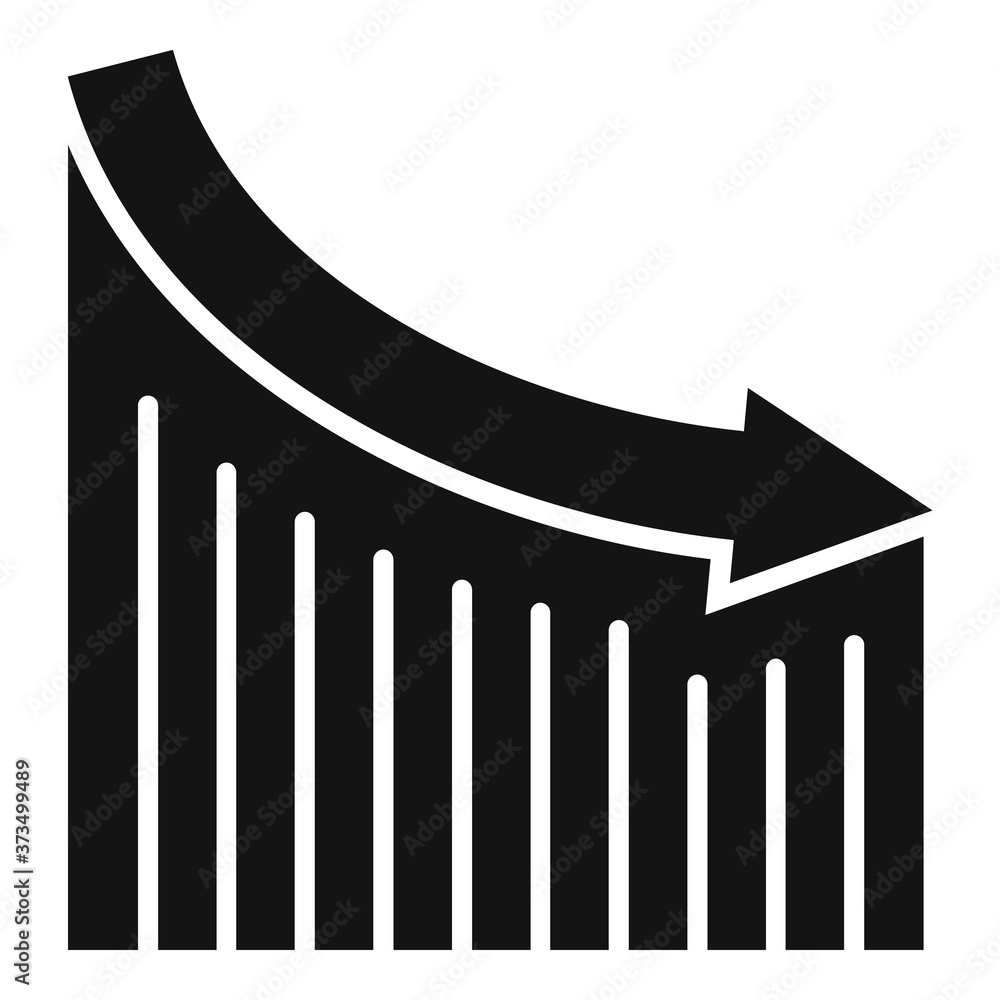 Poster regression analysis icon. simple illustration of regression analysis vector icon for web design isol