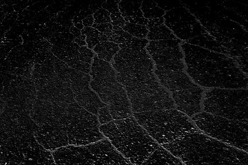 black old wall cracked concrete background / abstract black texture, vintage old background