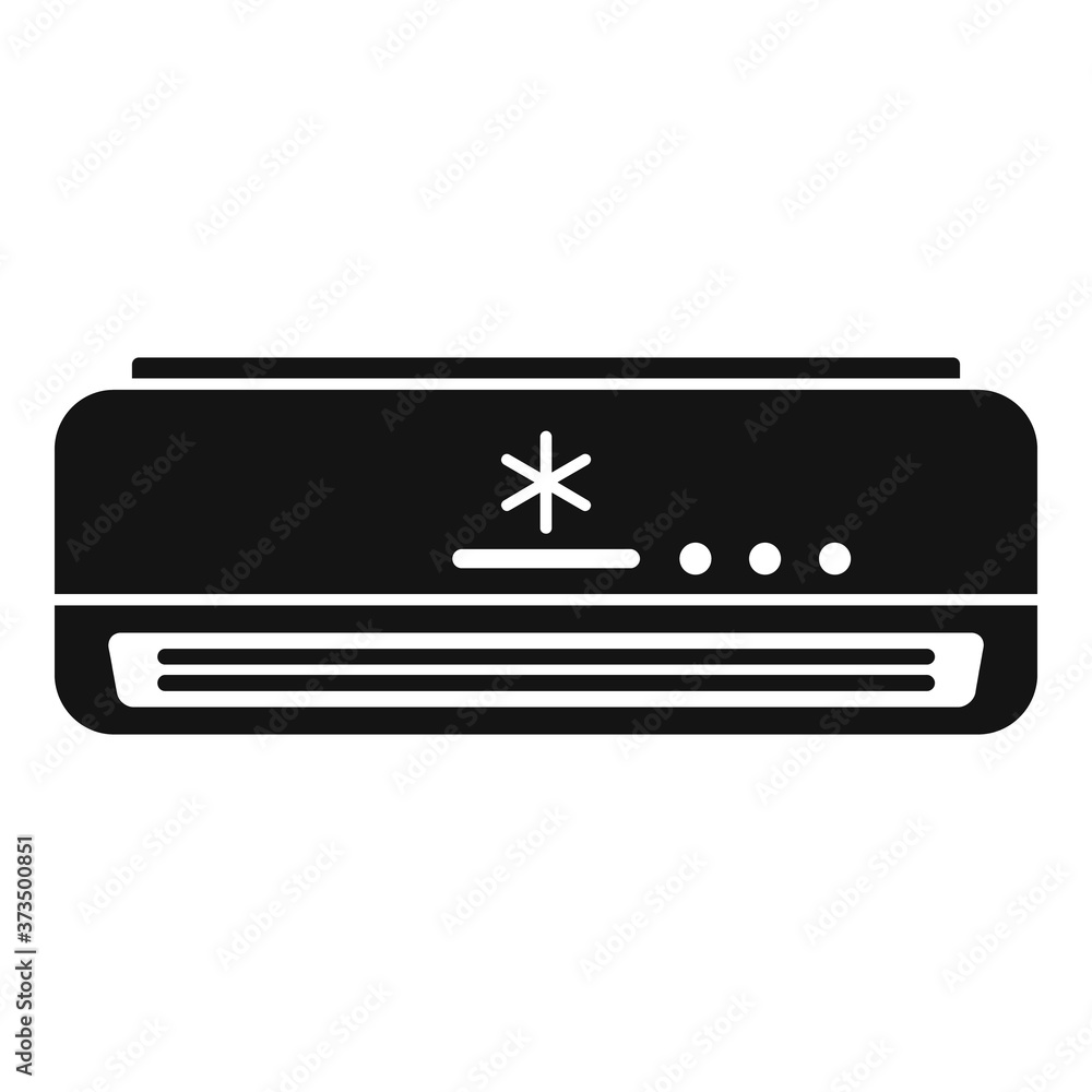 Aufkleber saving air conditioner icon. simple illustration of saving air conditioner vector icon for web desig