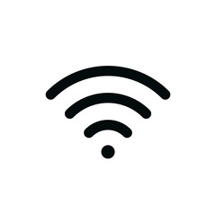 Free wifi sign isolated icon, wi-fi network linear icon, free wi fi signal outline vector icon