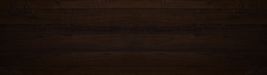 old brown rustic dark wooden texture - wood wide background panorama long banner