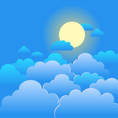 vector illustration of clouds
