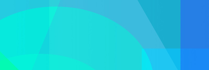 Banner of blue light green in different pastel colors.