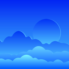 blue sky with clouds