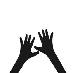 hands raised up