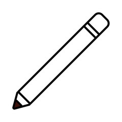 pencil writing line style icon