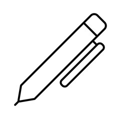 pen school supply line style icon