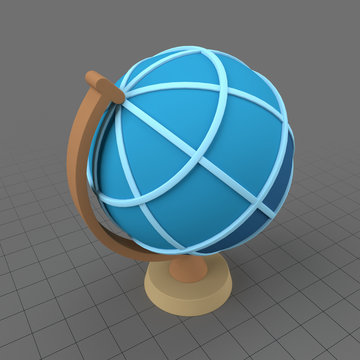 Stylized globe