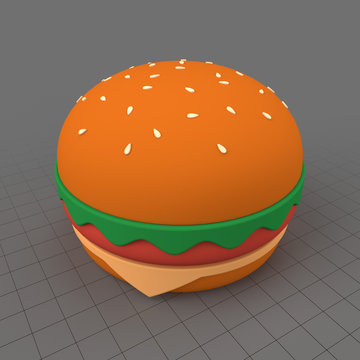 Stylized hamburger