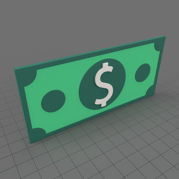 Stylized dollar bill