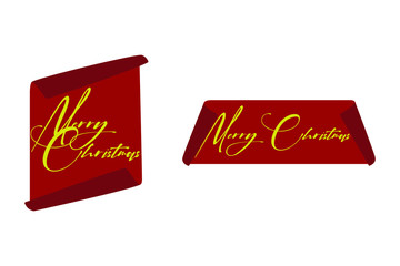 Christmas logo text vector icon 