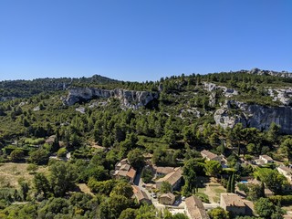Fototapeta premium Les beaux de Provence, cité médiéval, élu plus beau village de France