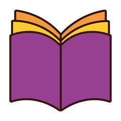 book school open line and fill style icon
