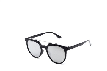 Sunglasses with black frame, isolated on white background 