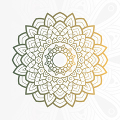 decorative floral mandala with white background