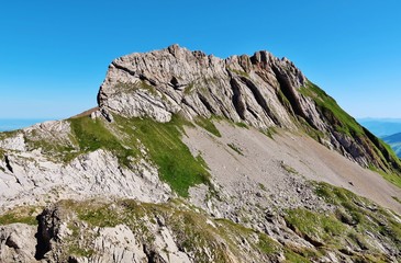 Fototapeta na wymiar Muschelenberg, Alpstein, Ostschweiz