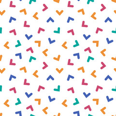 seamless pattern colorful abstract arrow object style template background design vector