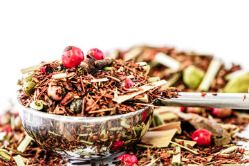 Hierbas de te para infusiones, menta, tisanas y poleo