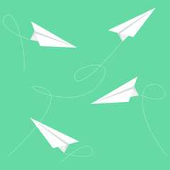 Paper plane vector icon 