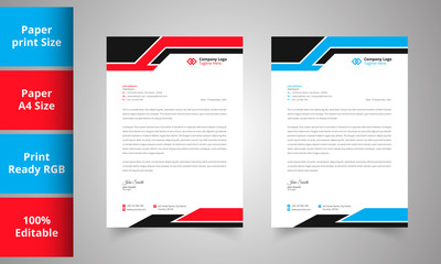 Business style letterhead design