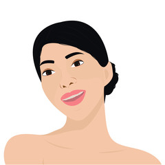 Woman face illustration 