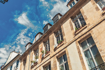 Typical view of the Parisian buildings