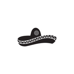 Mexican or Mexico hat logo design template