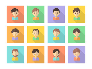 【人物】フラットアイコン_男性01