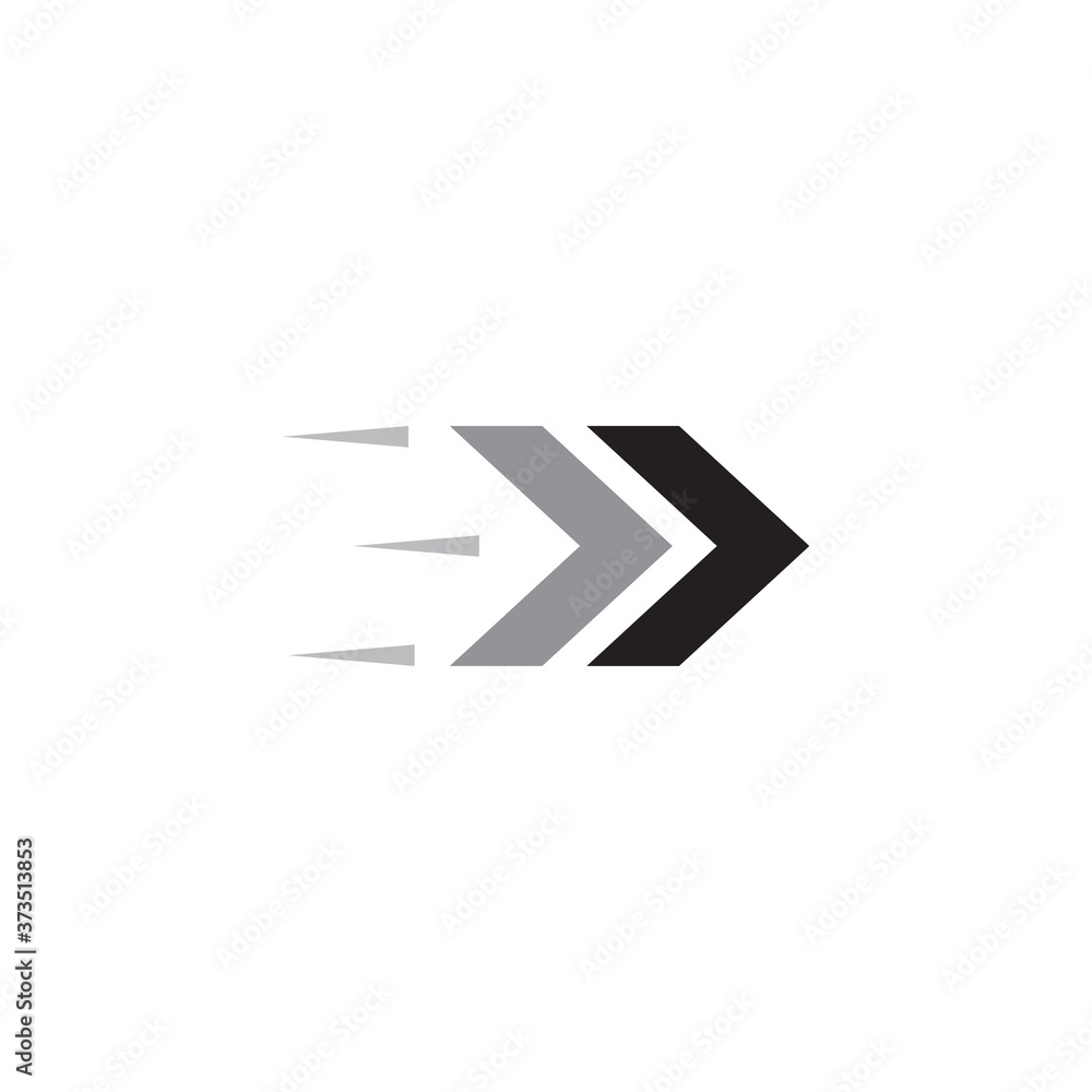 Wall mural Speed arrow icon logo design template