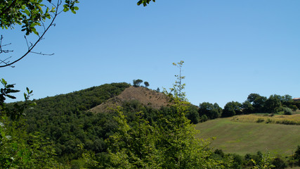 Panorama dal sentiero a Serra San Quirico