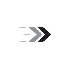 Speed arrow icon logo design template