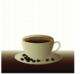 Coffe time vector icon 