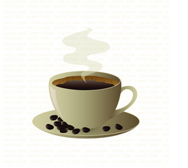 Coffe time vector icon 