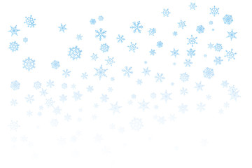 Fototapeta premium Falling snow. Winter Background with Snowflakes. Magic white snowfall texture.