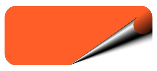 sticker note banner edge corner curl 