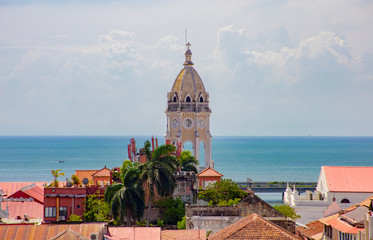 Campanario iglesia en Casco Antiguo Panama