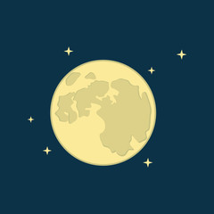 Naklejka premium Moon Icon