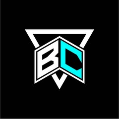 The letter B C monogram is perfect for game initials, greeting cards, logos, posters and more