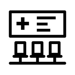 Obraz premium Hospital icon