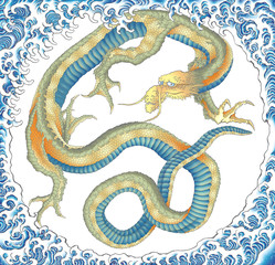 Obraz premium 龍図