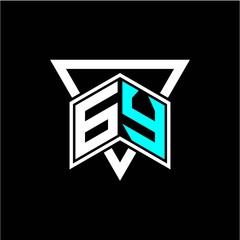 The letter G Y monogram is perfect for game initials, greeting cards, logos, posters and more