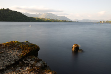 Loch in Schottland, See, Langzeitbelichtung