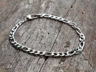 Women`s wrist bracelet of steel