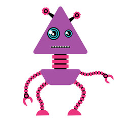 Illustration of funny robot.