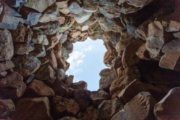 Nuraghe Sa Domu 'e s'Orcu in Sarroch, Italy