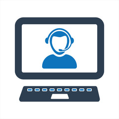 Customer support icon. Call center icon